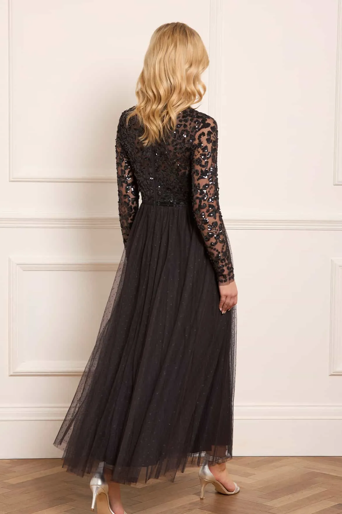 Tempest V-Neck Bodice Ankle Gown