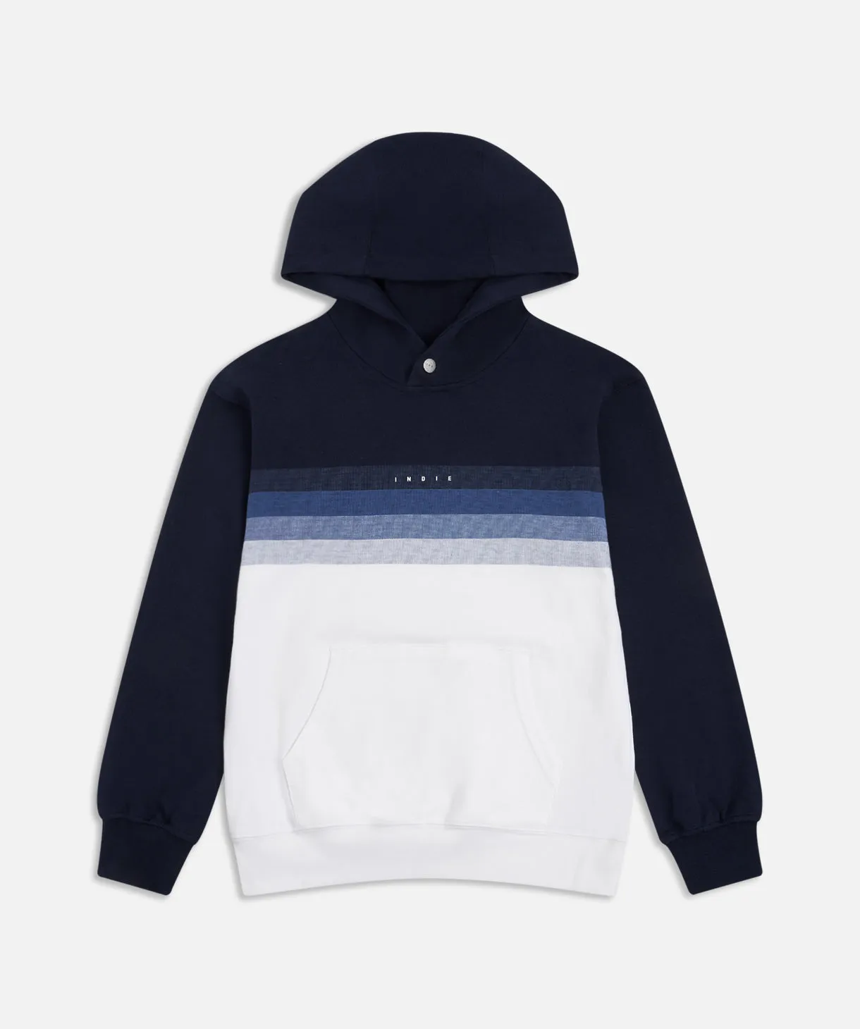 The Baltic Hoodie - White Navy