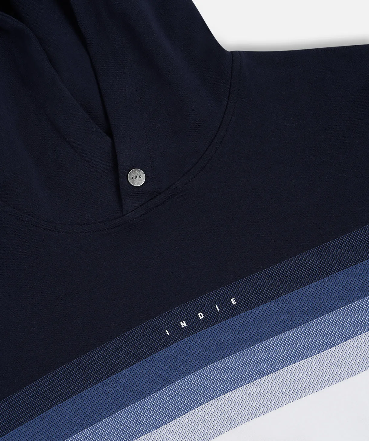 The Baltic Hoodie - White Navy