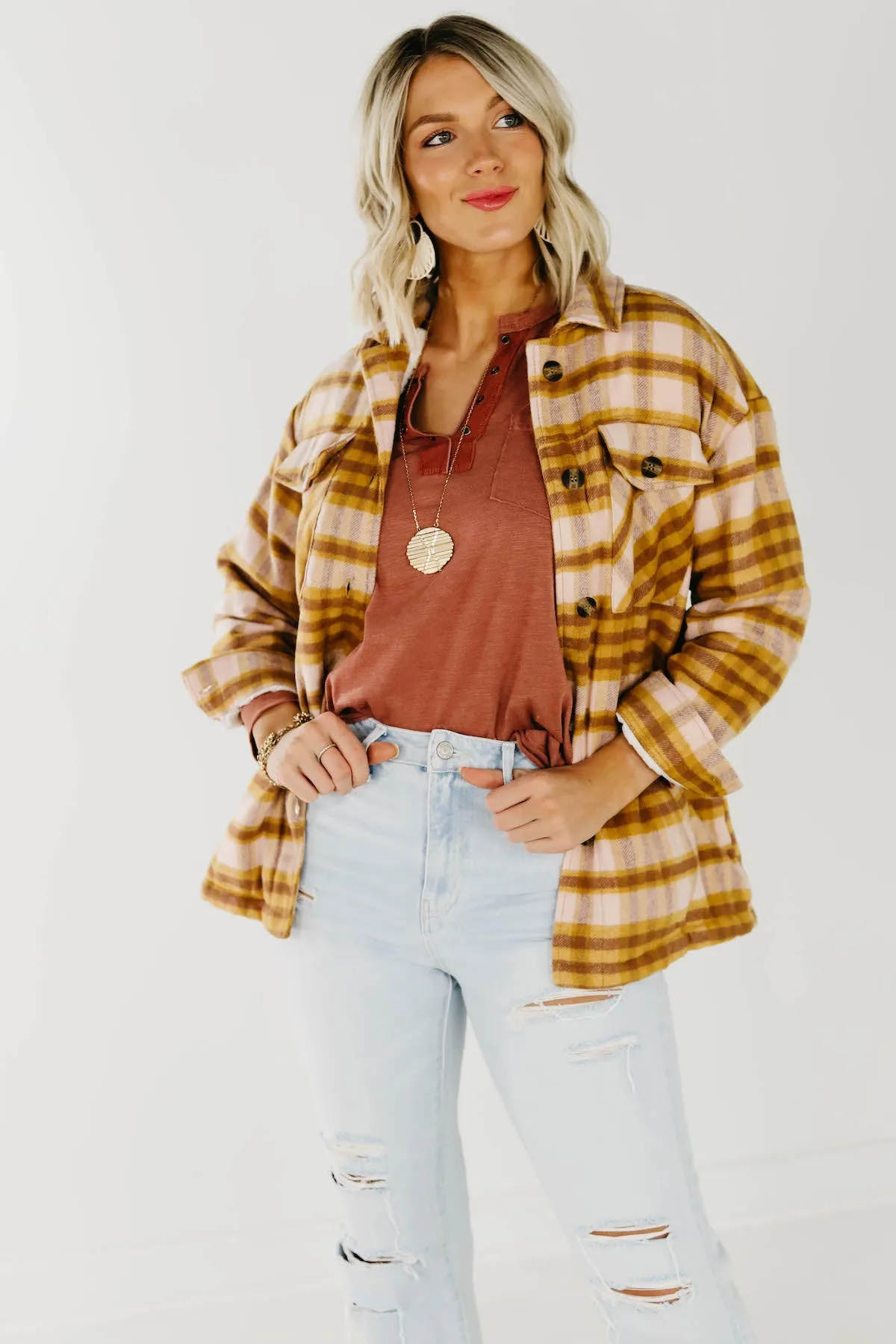 The Brayden Fleece Lined Shacket