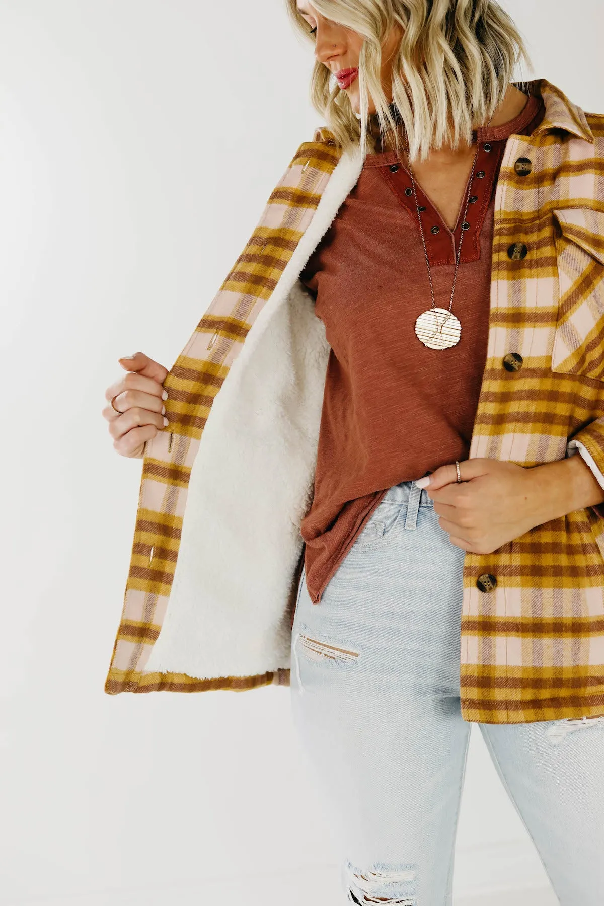 The Brayden Fleece Lined Shacket