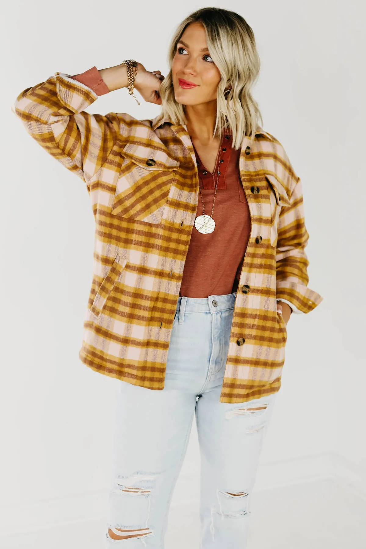 The Brayden Fleece Lined Shacket