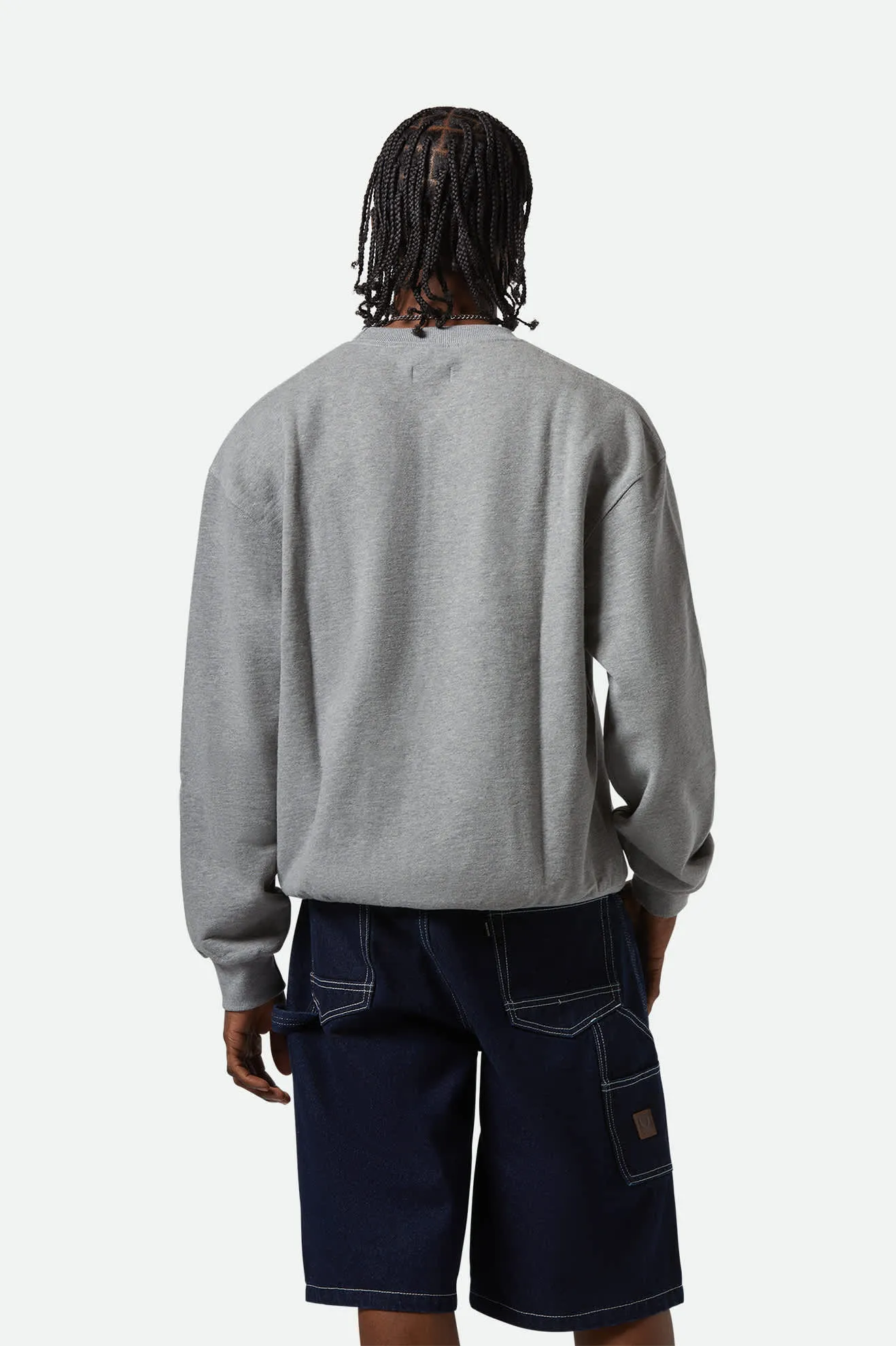 The League Broken In Crew - Heather Grey