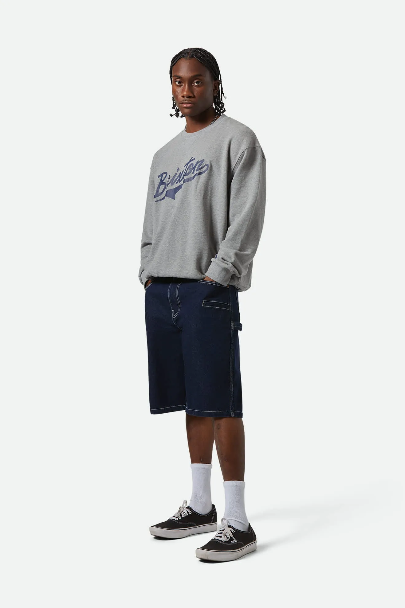 The League Broken In Crew - Heather Grey