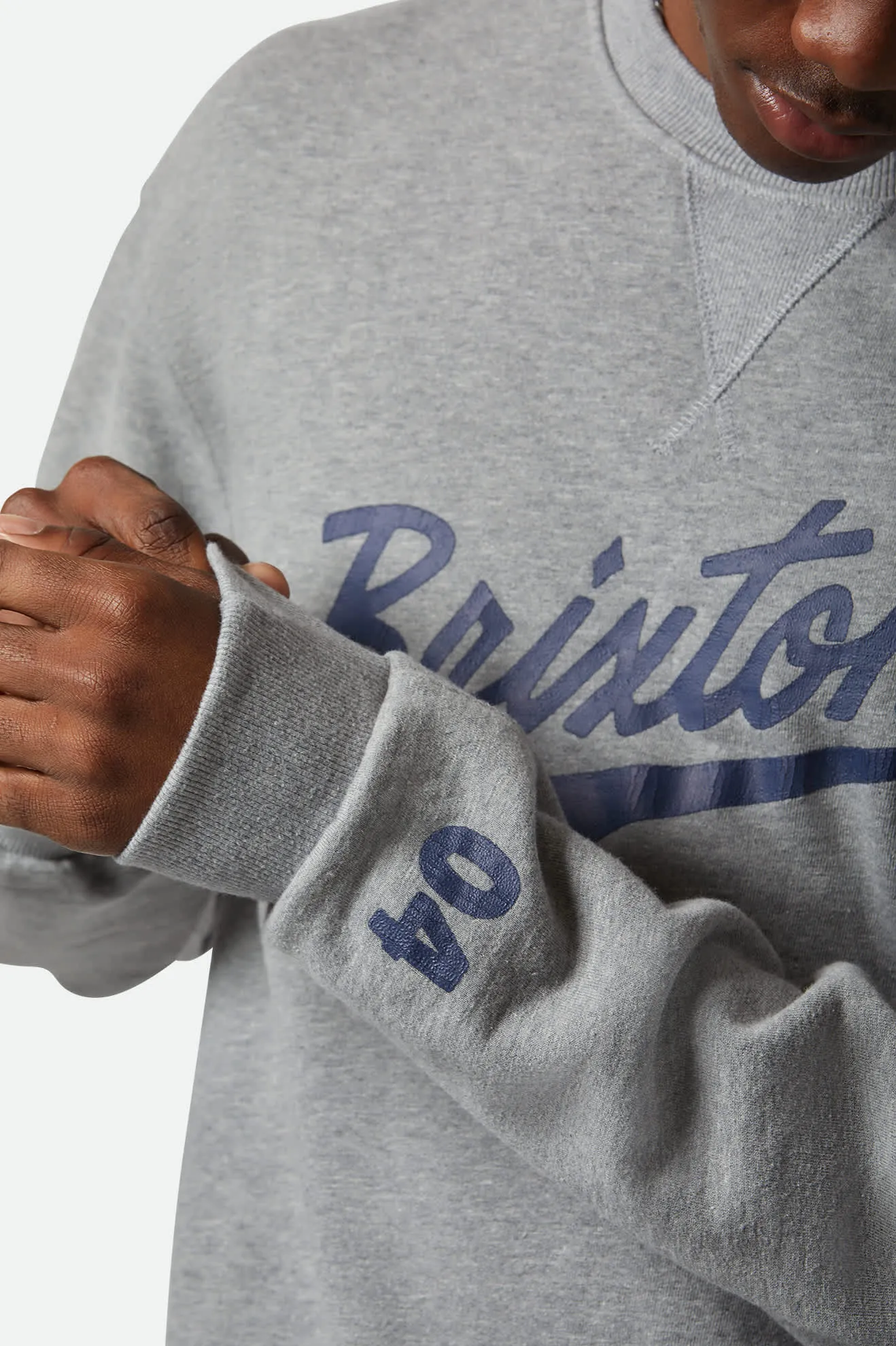 The League Broken In Crew - Heather Grey