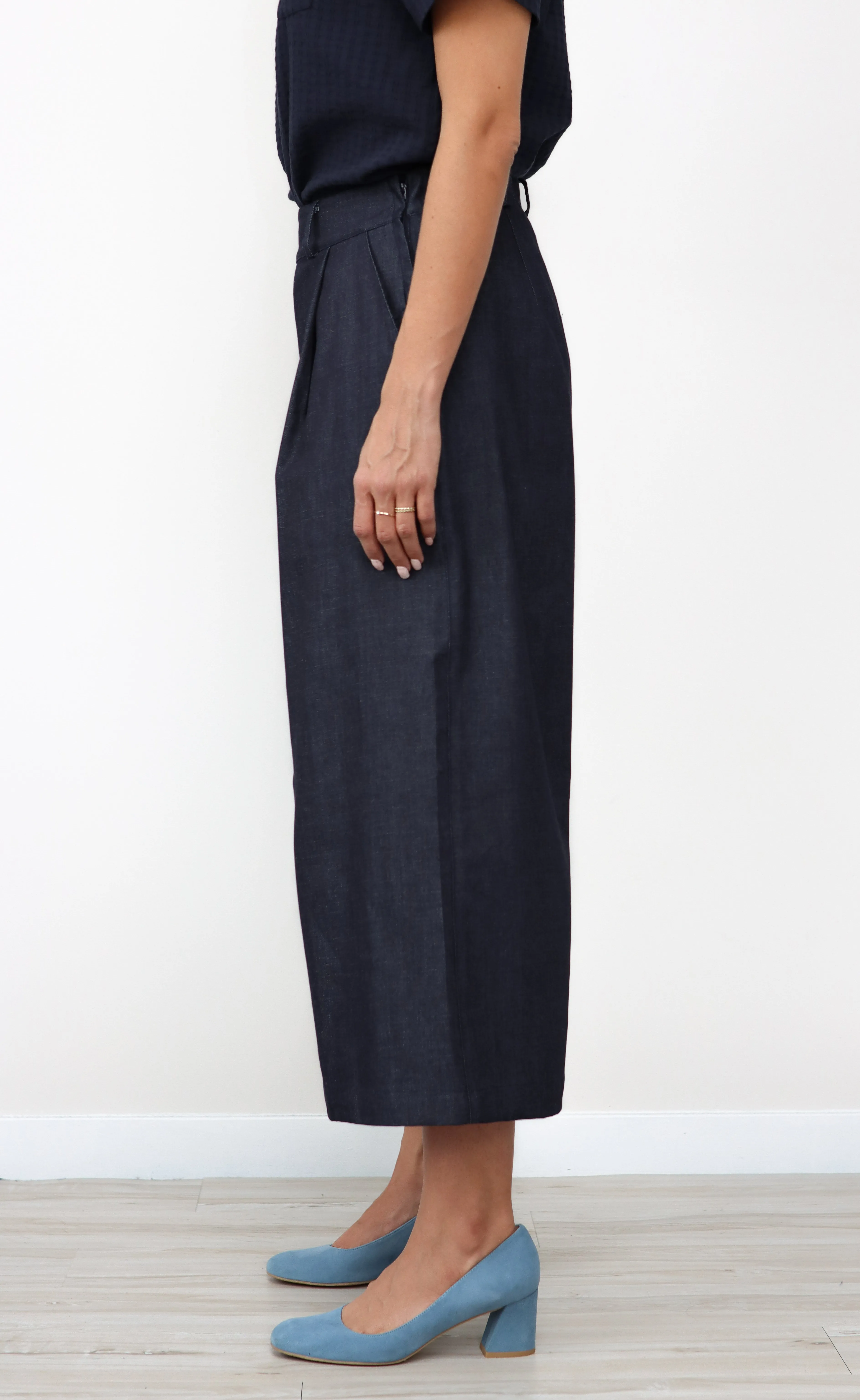 The Minimalist - Dark Wash Denim Wayward Fit Pants