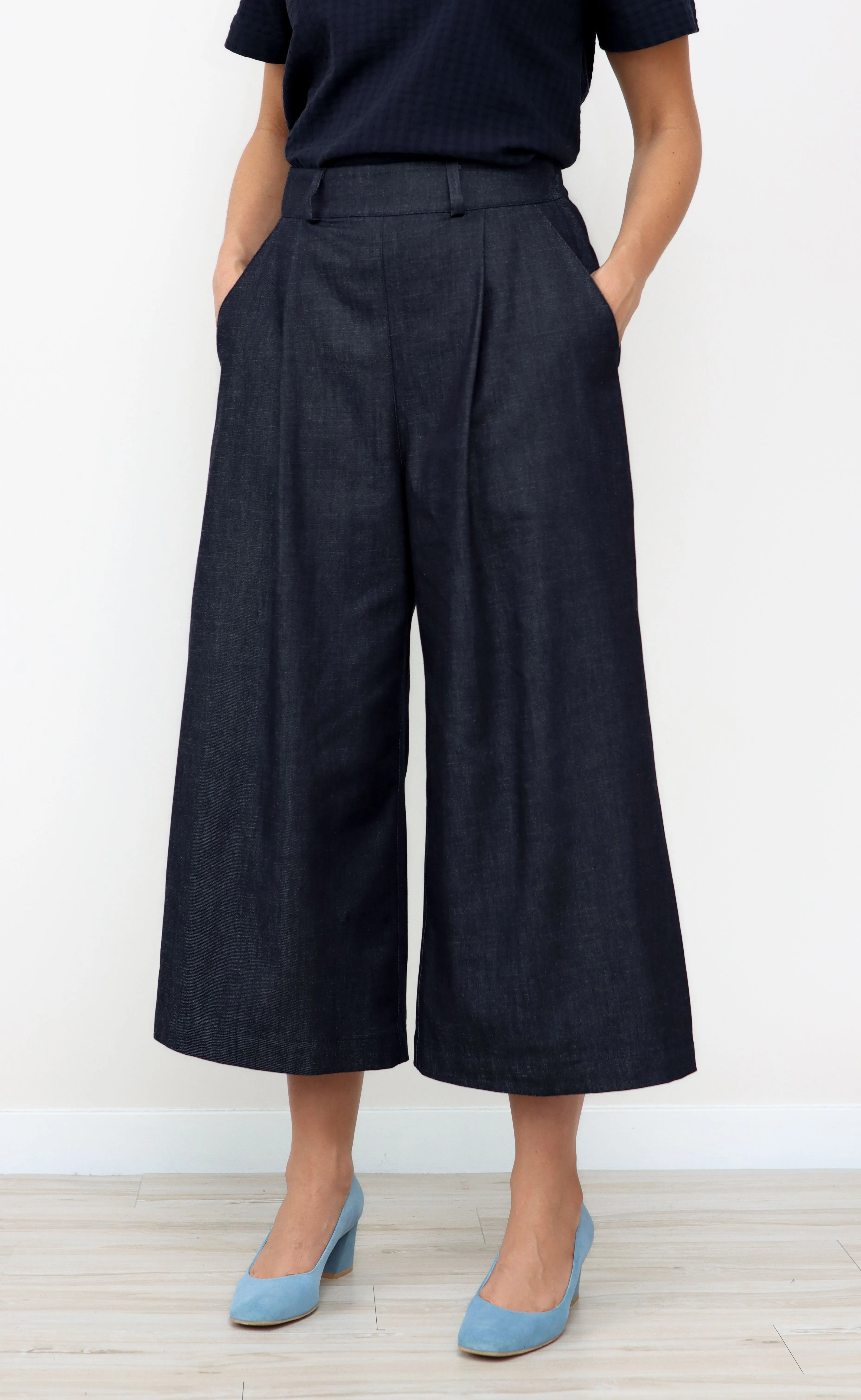 The Minimalist - Dark Wash Denim Wayward Fit Pants