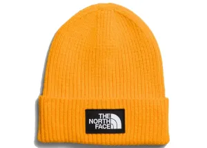 The North Face TNF Logo Box Cuffed Beanie Summit Gold