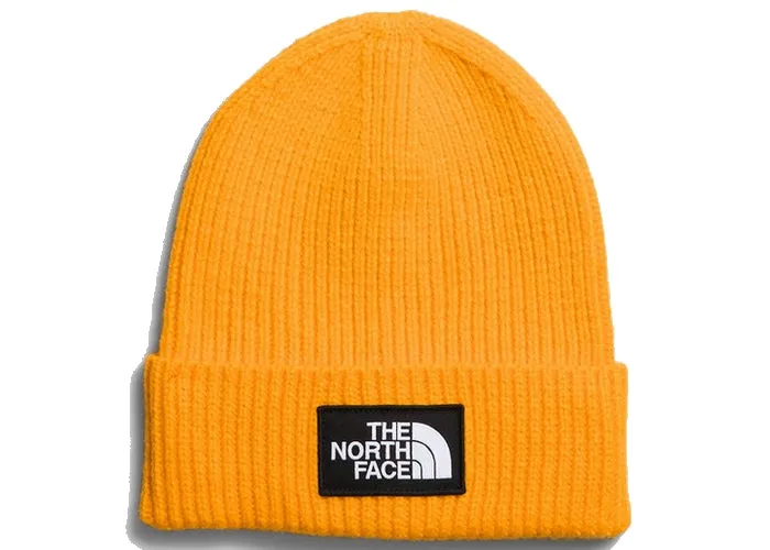The North Face TNF Logo Box Cuffed Beanie Summit Gold