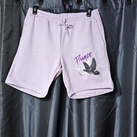 The Prince Estate Purple Sweat Shorts When Doves Cry Suze Medium NWOT 💜