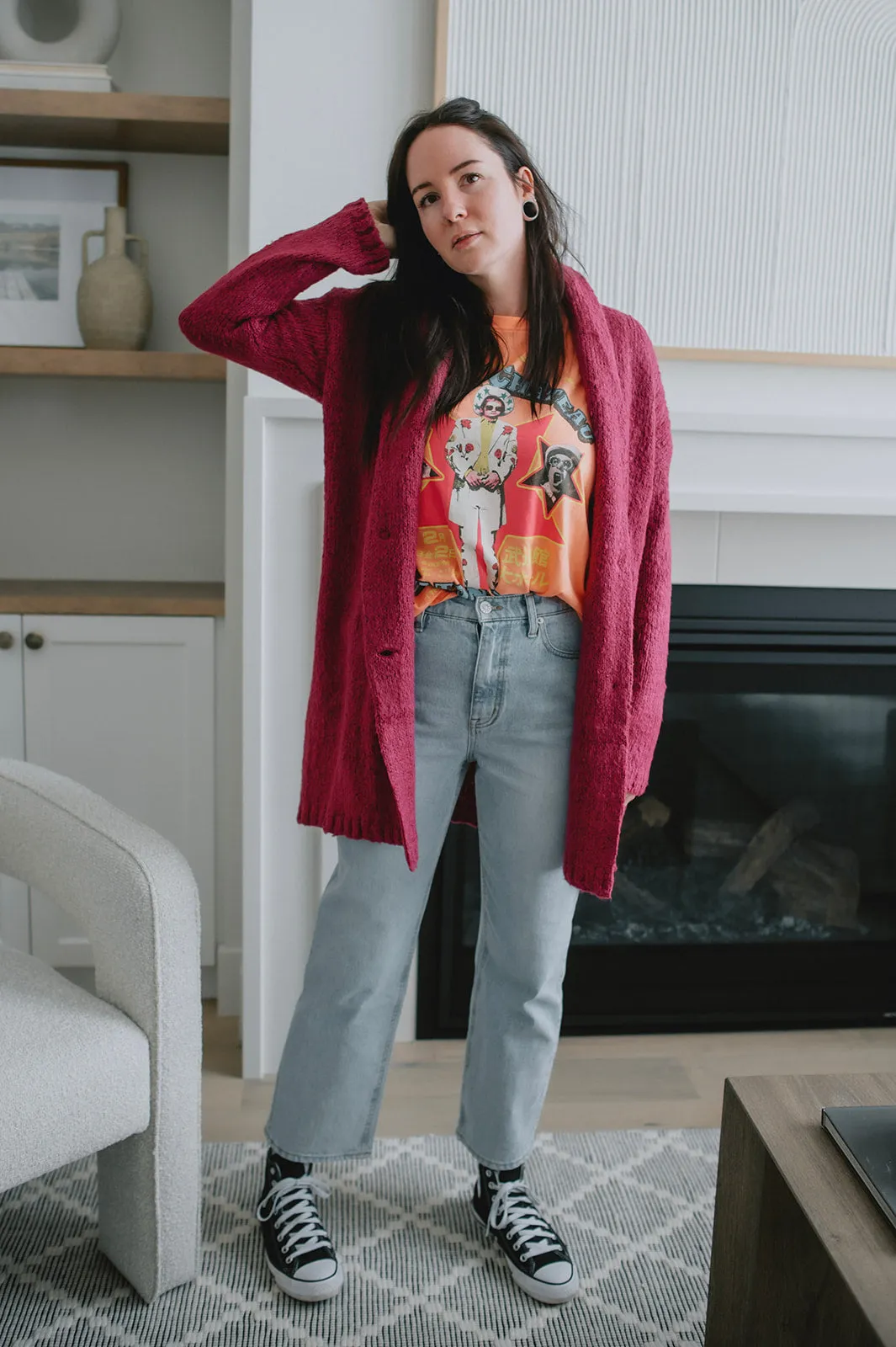 The Rae High-Rise Crop Straight Leg Denim - Twin Flame