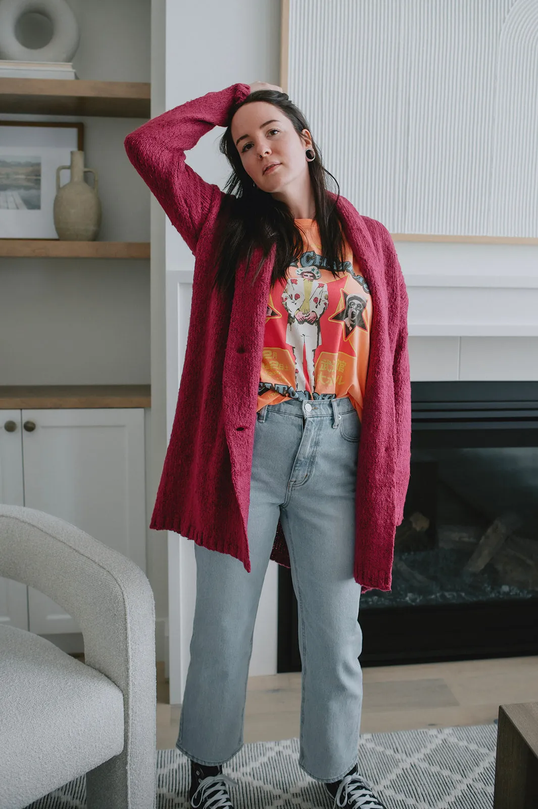 The Rae High-Rise Crop Straight Leg Denim - Twin Flame