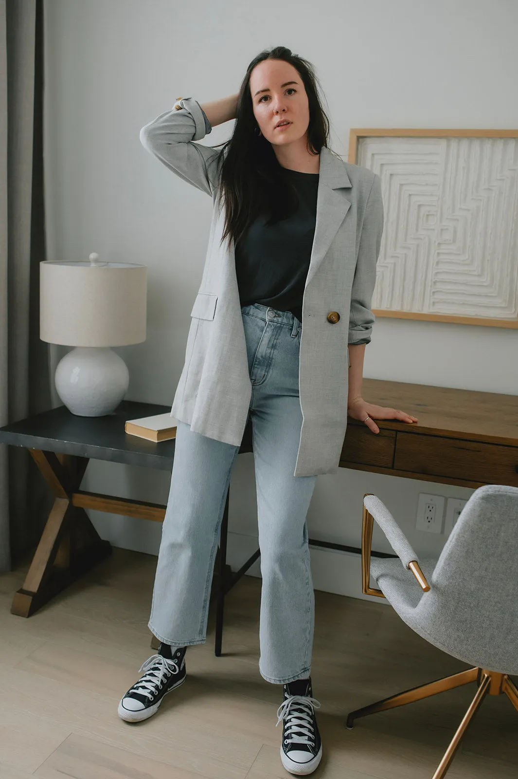 The Rae High-Rise Crop Straight Leg Denim - Twin Flame