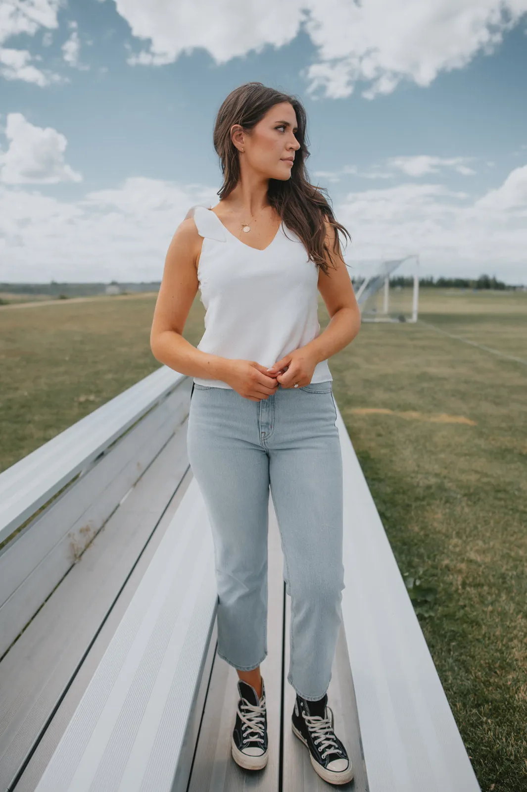 The Rae High-Rise Crop Straight Leg Denim - Twin Flame