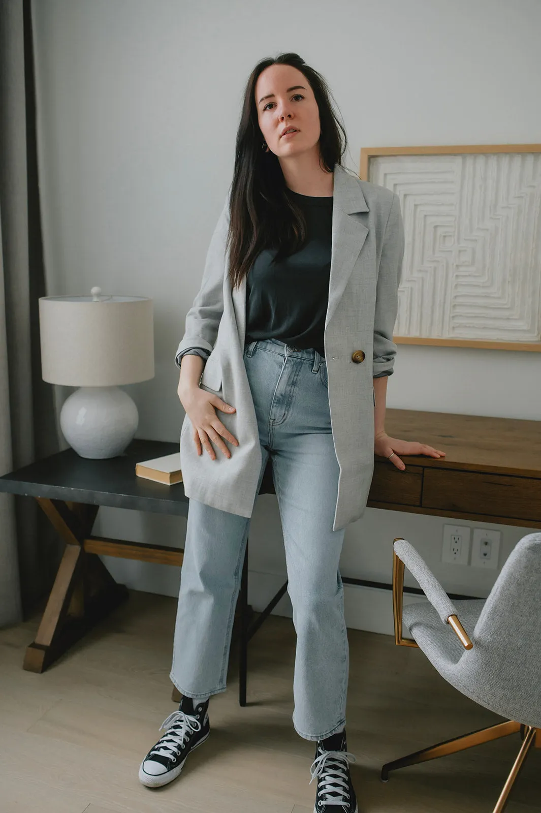 The Rae High-Rise Crop Straight Leg Denim - Twin Flame