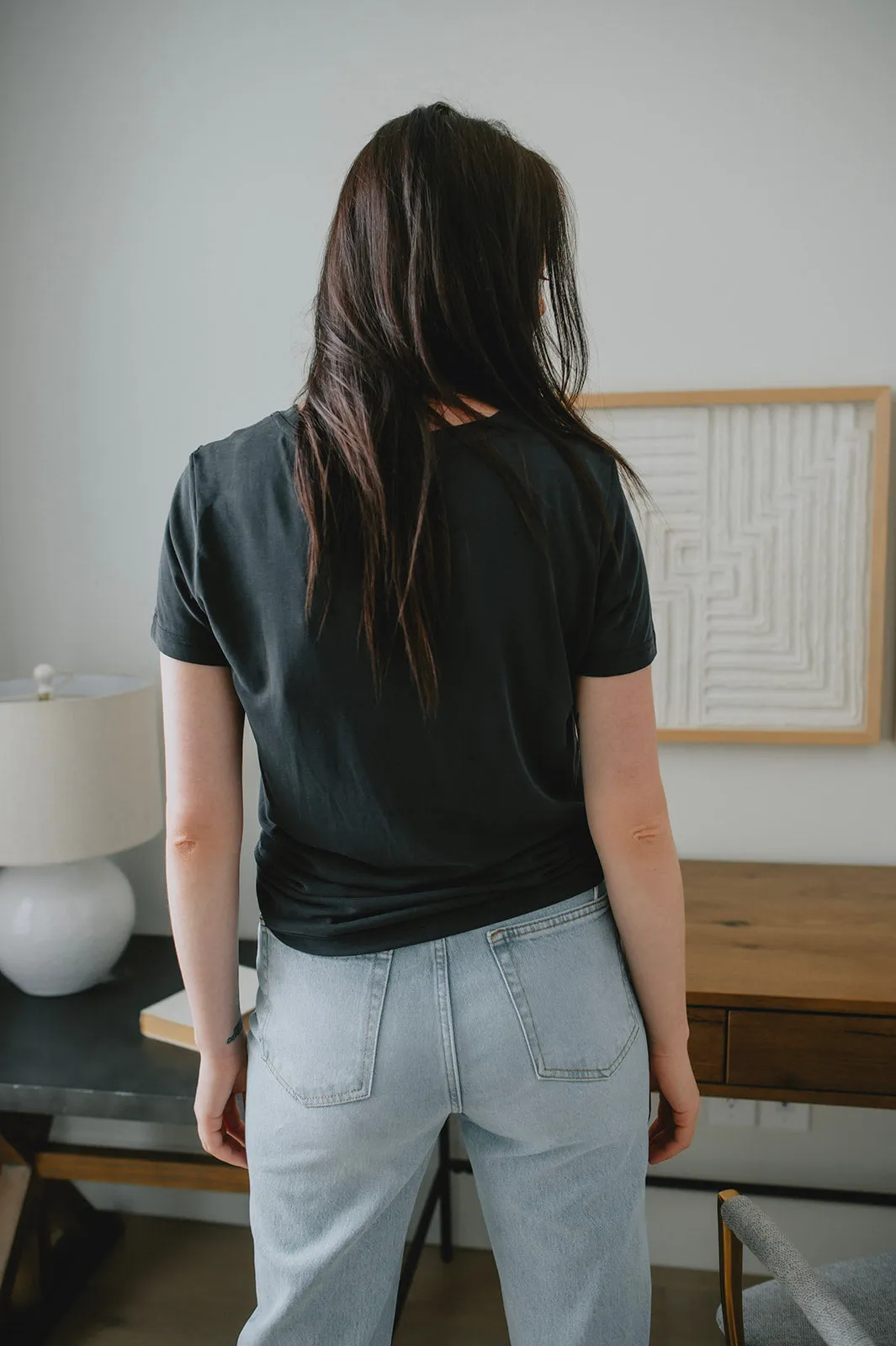 The Rae High-Rise Crop Straight Leg Denim - Twin Flame