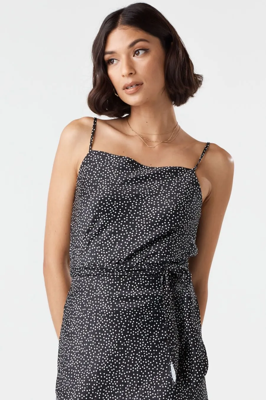 The Satin Wrap Tank