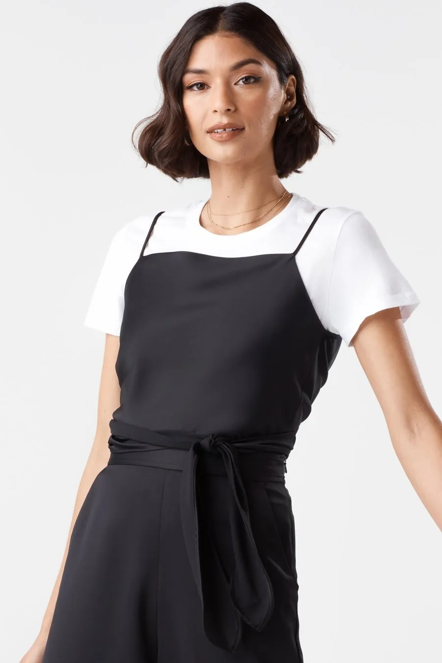 The Satin Wrap Tank