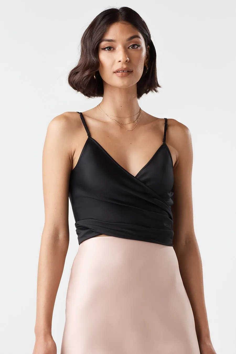 The Satin Wrap Tank