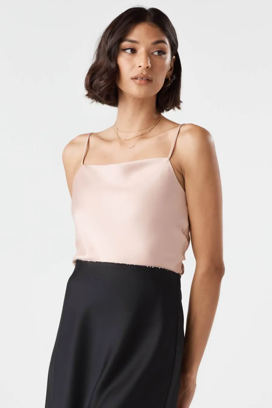 The Satin Wrap Tank