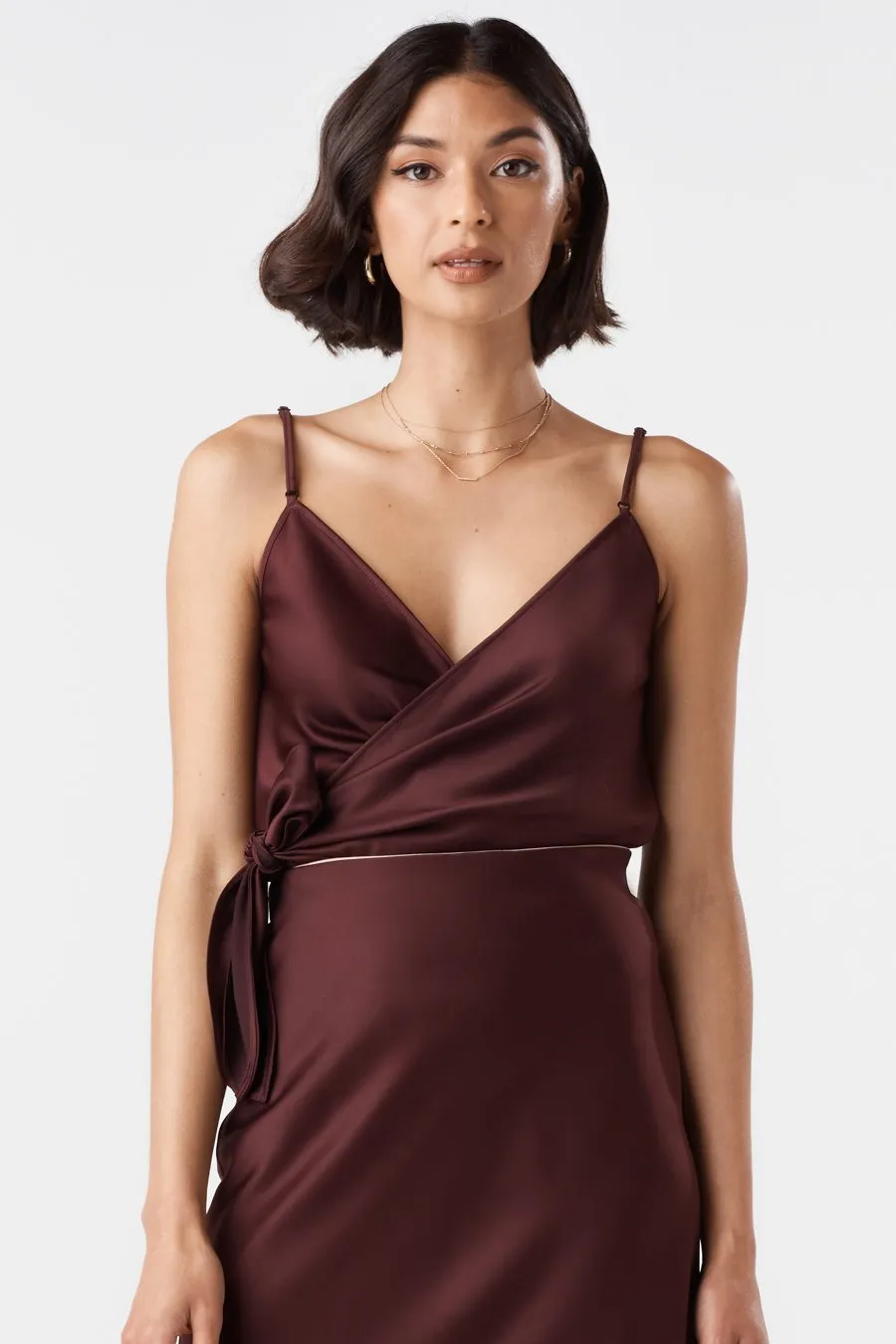 The Satin Wrap Tank
