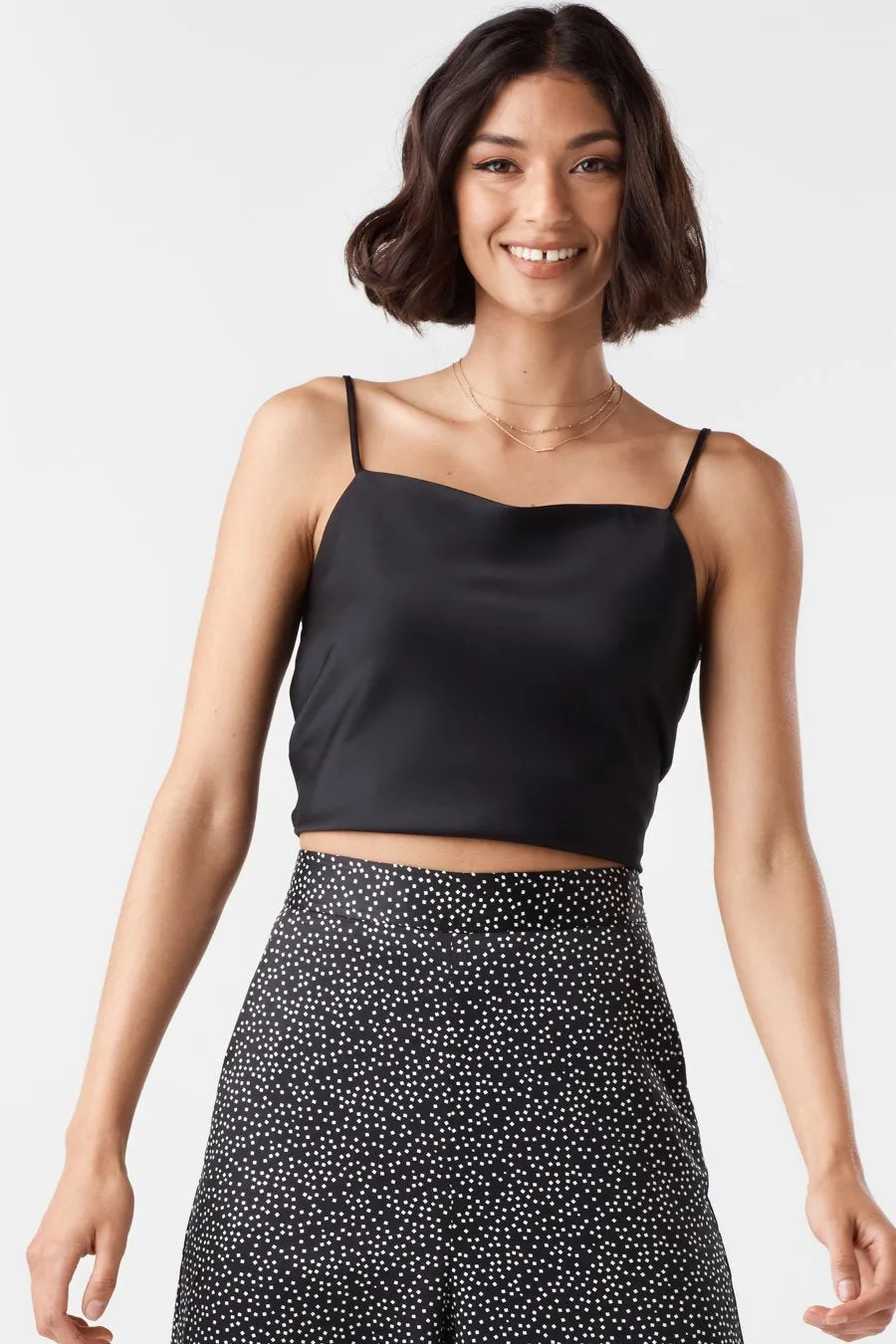 The Satin Wrap Tank
