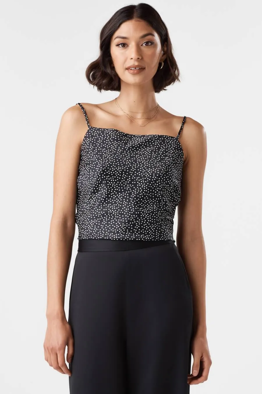 The Satin Wrap Tank