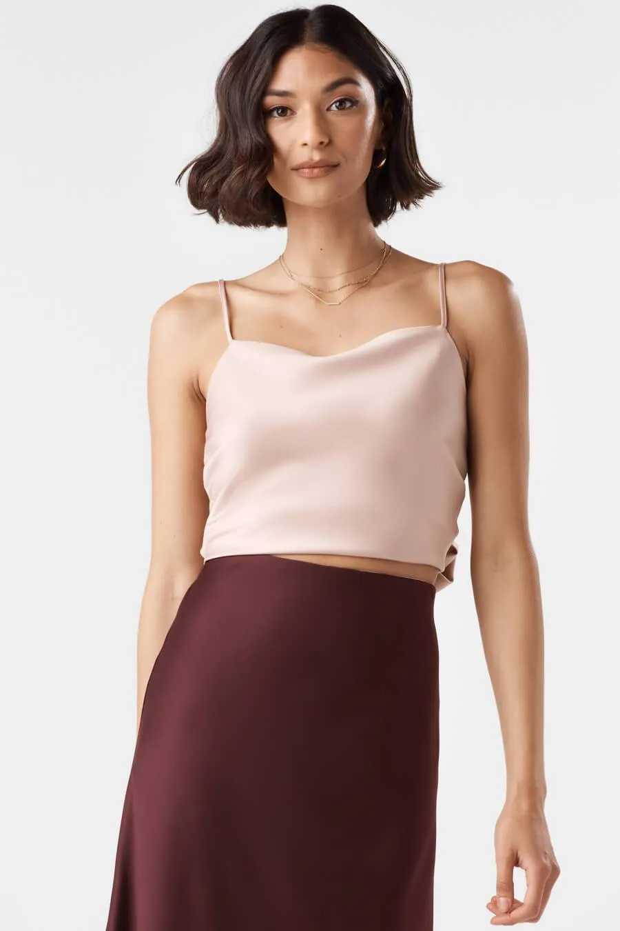 The Satin Wrap Tank