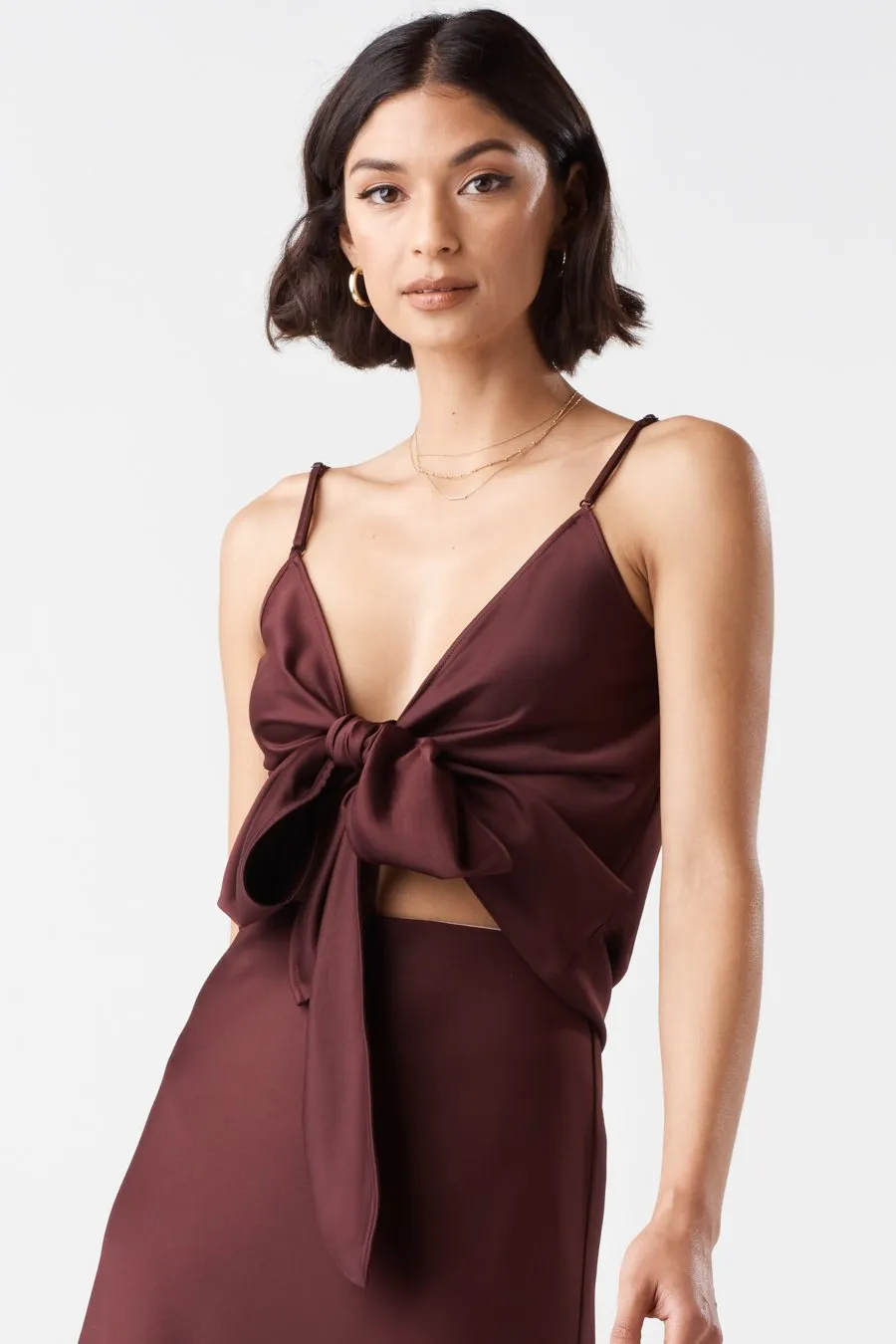 The Satin Wrap Tank