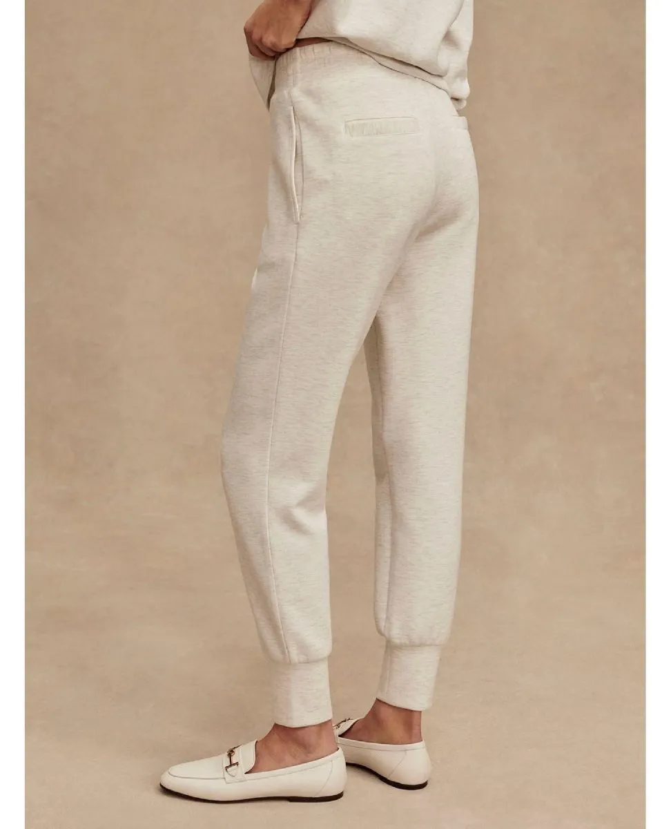 The Slim Cuff Pant 25" Ivory Marl