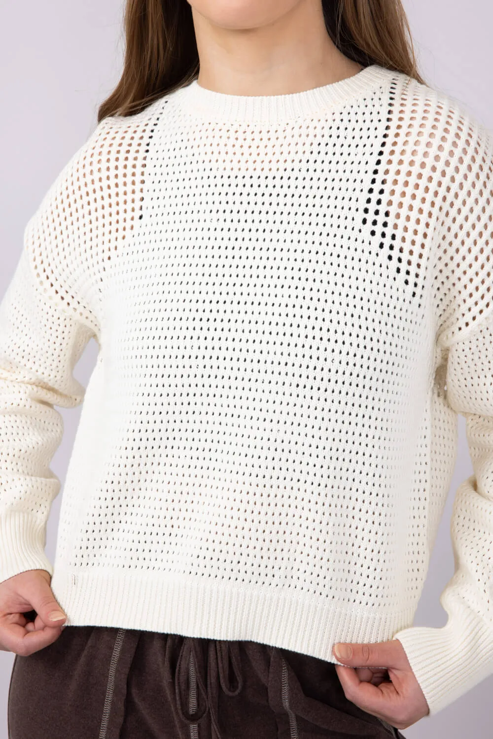 Thread & Supply Jasmine Sweater for Women in Off White | T2846SWTS-OFFWHITE