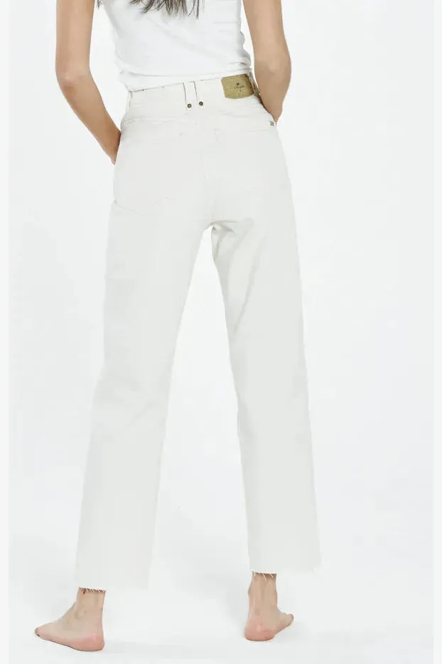 THRILLS PAIGE BUTTON JEAN - SHADY WHITE