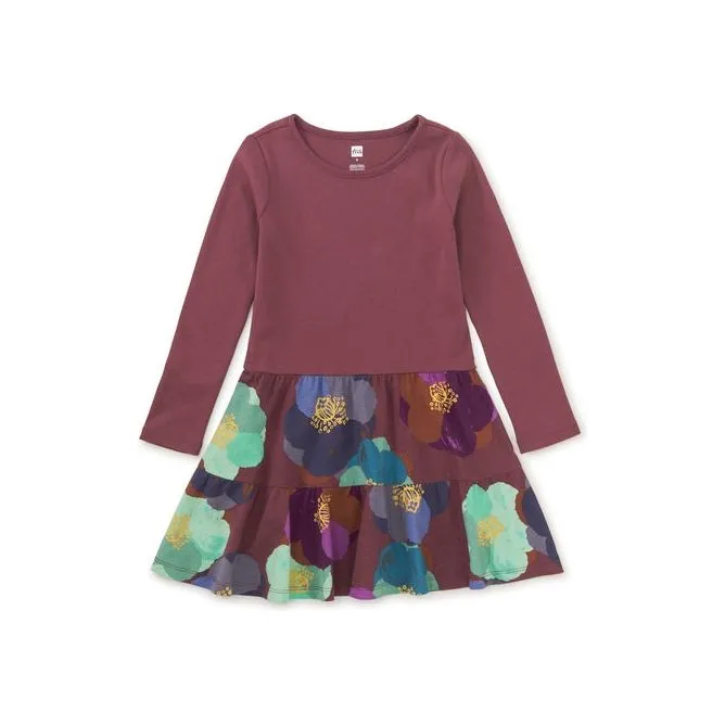 Tiered Skirted Twirl Dress - Turkish Peony