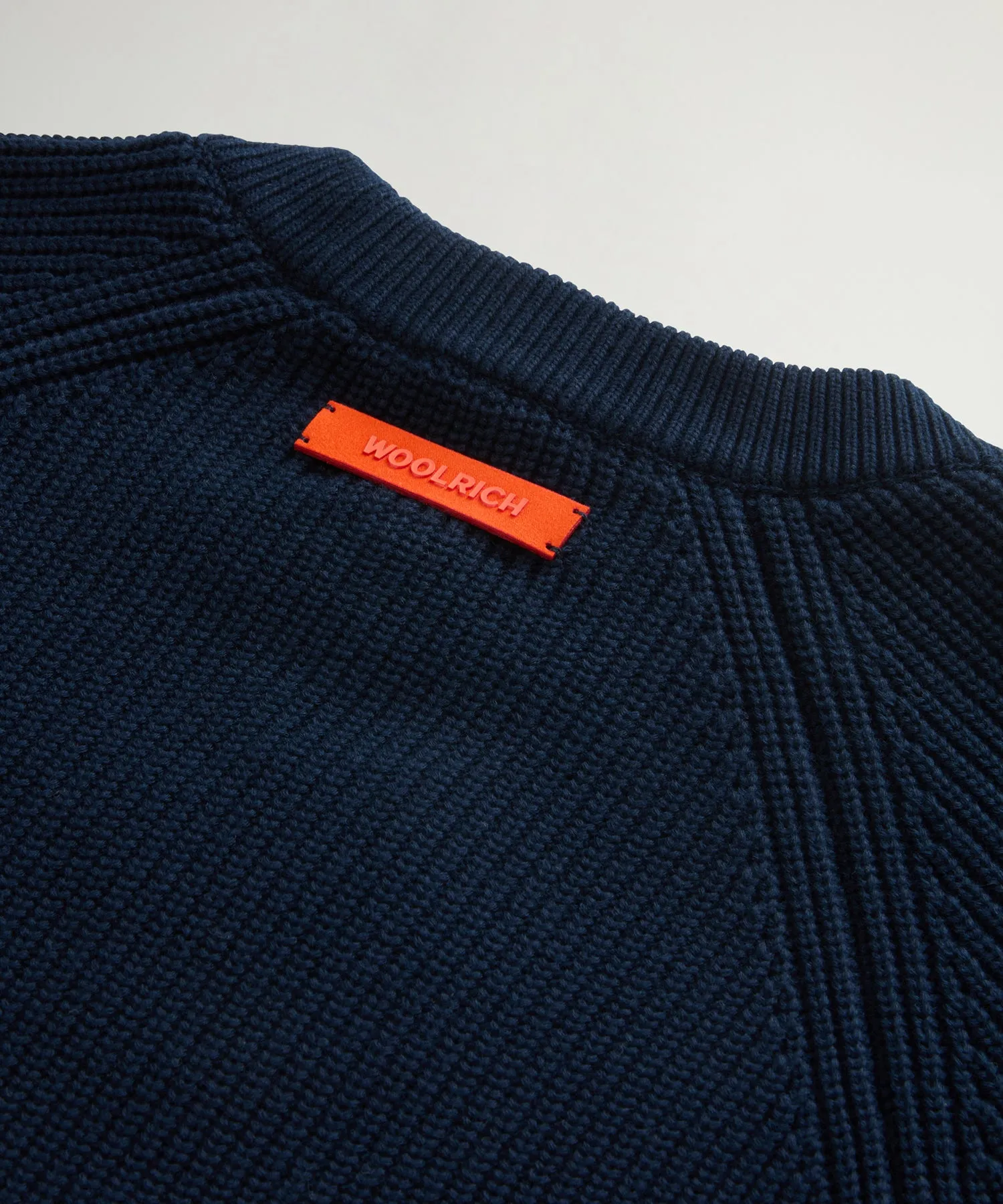 Todd Snyder x Woolrich Cotton Crewneck in Navy