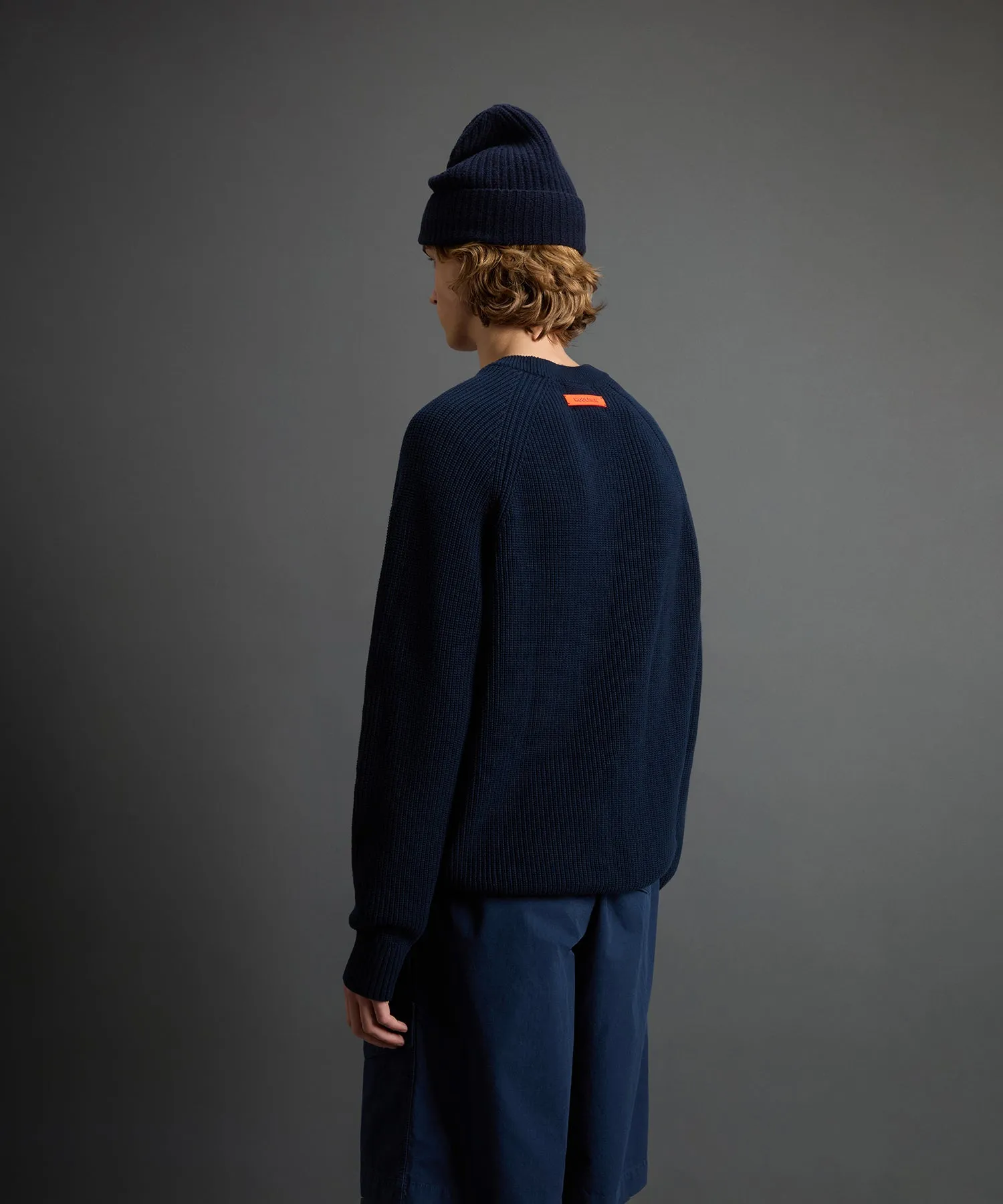 Todd Snyder x Woolrich Cotton Crewneck in Navy