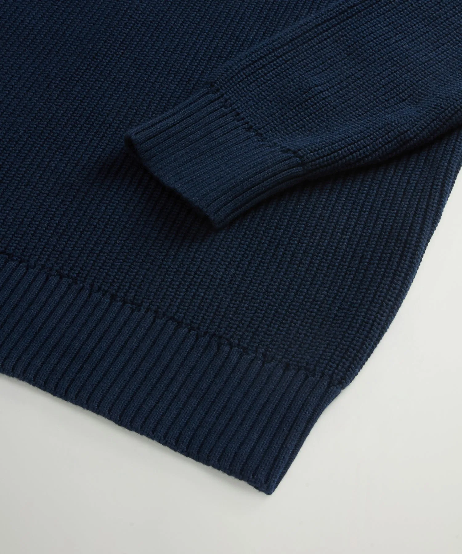Todd Snyder x Woolrich Cotton Crewneck in Navy