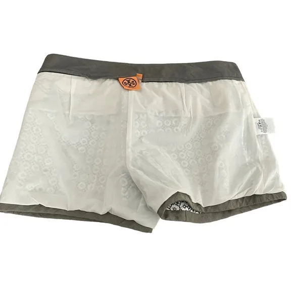 Tory Burch Ninian Embroidered Shorts Size 10