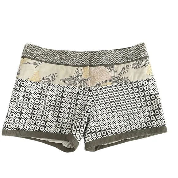 Tory Burch Ninian Embroidered Shorts Size 10
