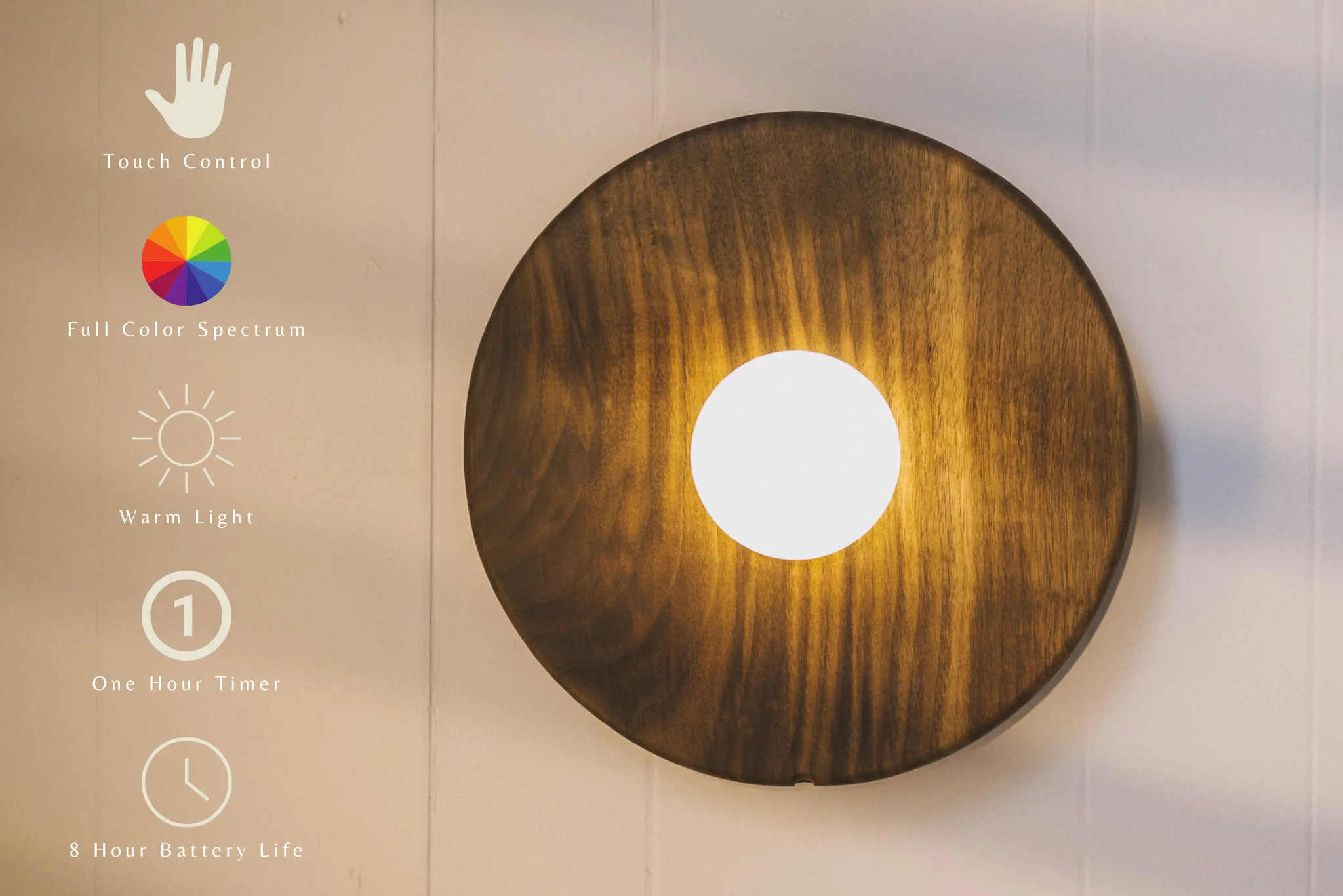 Touch Control Egg Wall Sconce