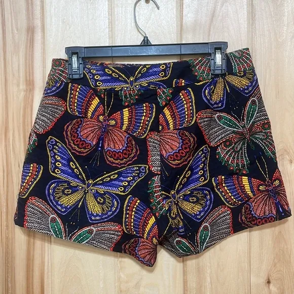 Trina Turk Fantasy Island Corbin Butterfly Shorts Size 2