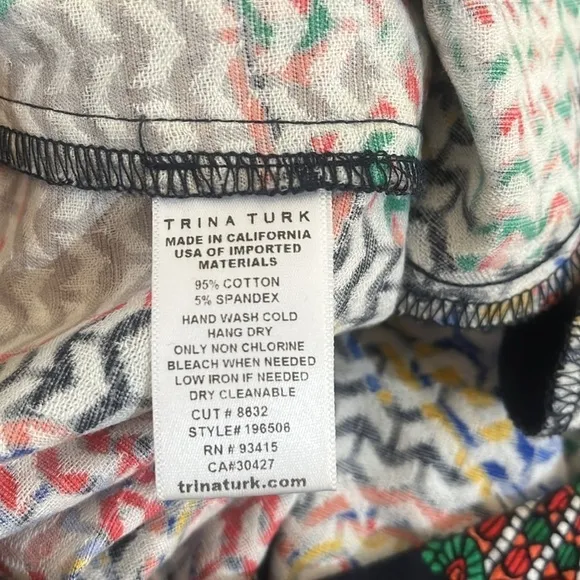 Trina Turk Fantasy Island Corbin Butterfly Shorts Size 2