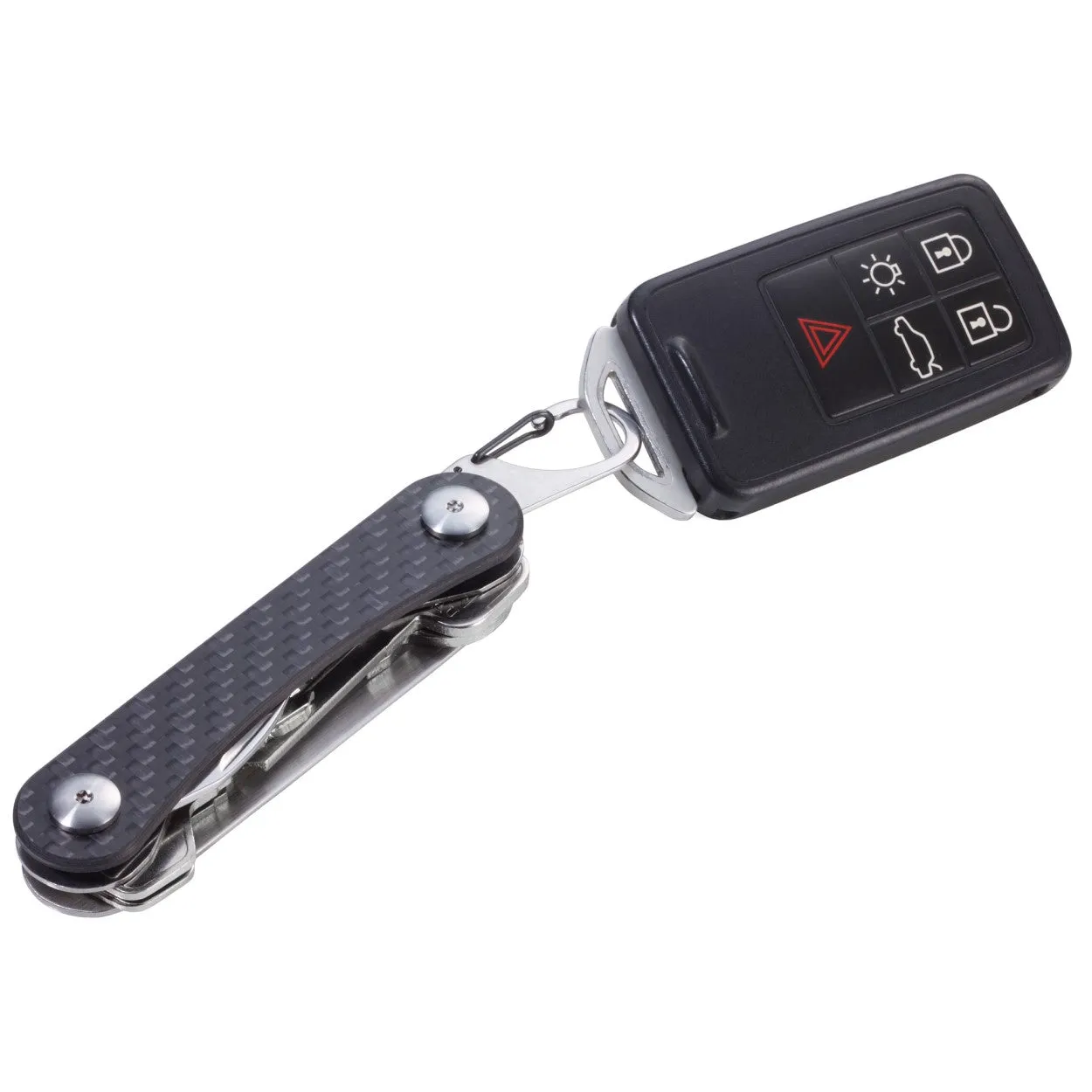 TROIKA Keyring and Mini Tool TROIKA CLEVER KEY Carbon