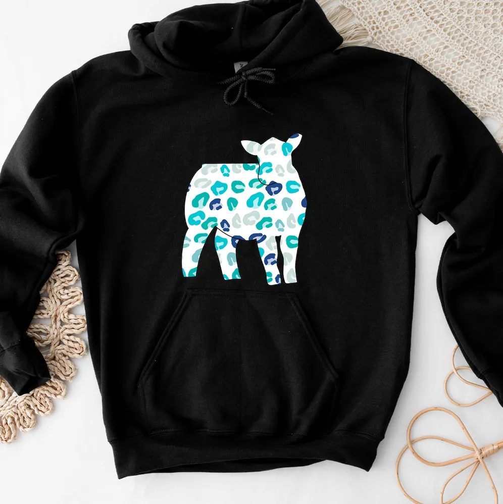 Turquoise Cheetah Steer Hoodie (S-3XL) Unisex - Multiple Colors!