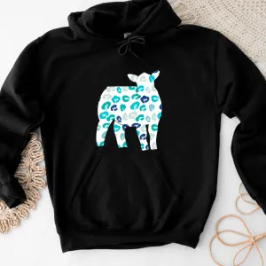 Turquoise Cheetah Steer Hoodie (S-3XL) Unisex - Multiple Colors!