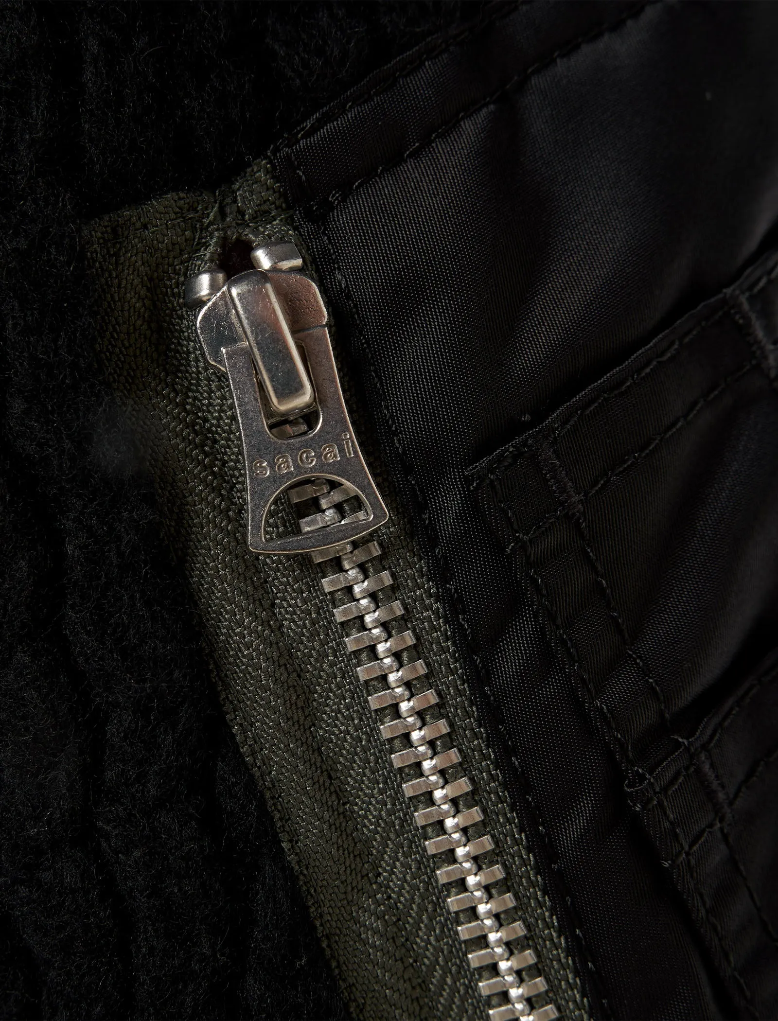 TWILL MIX BLOUSON JACKET
