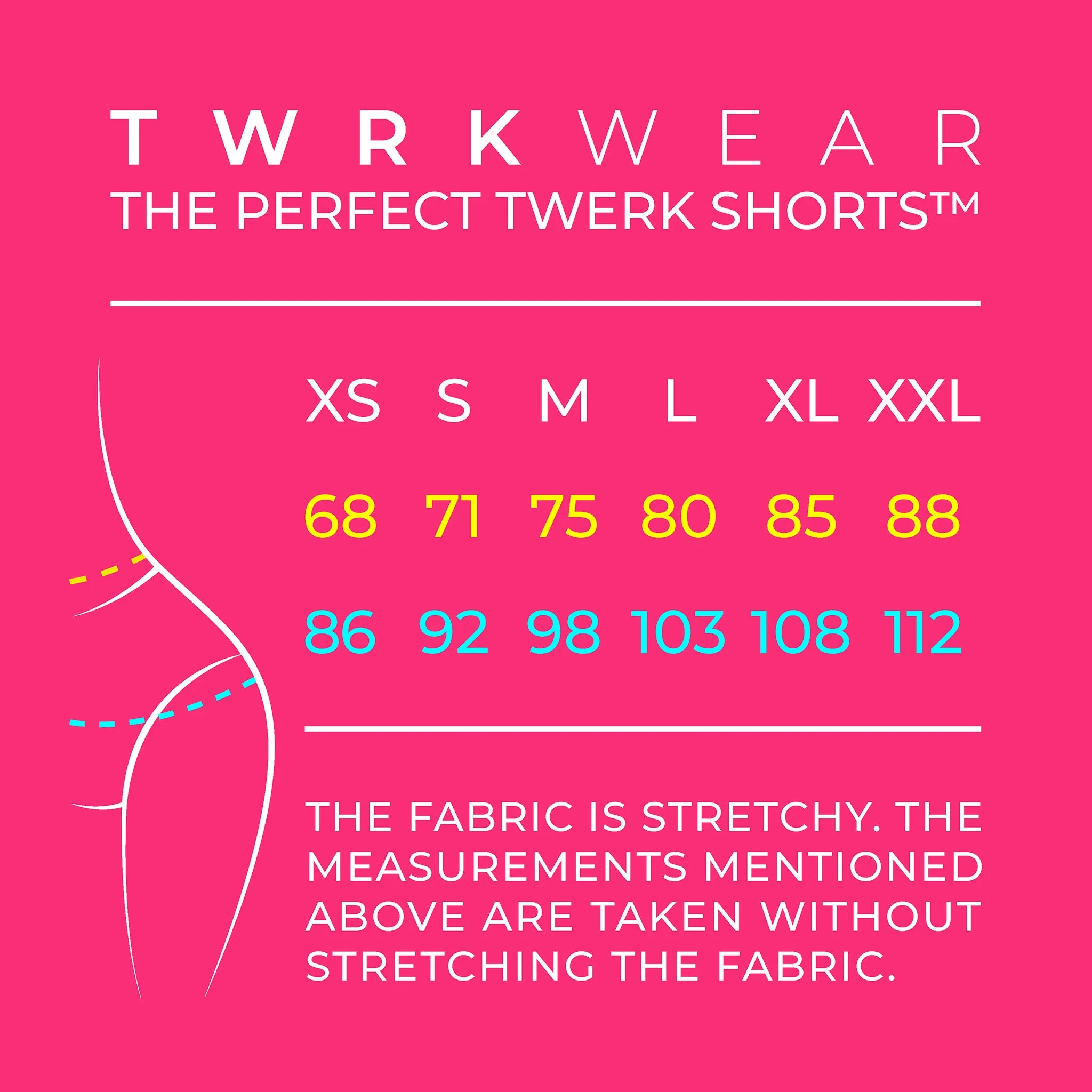TWRKWEAR The Perfect Twerk Shorts™ – Exclusive Collection: PINK FRINGE