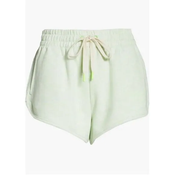 UGG NWT Elliana Melange French Terry Shorts *Green Neon Melange XL