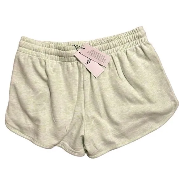 UGG NWT Elliana Melange French Terry Shorts *Green Neon Melange XL