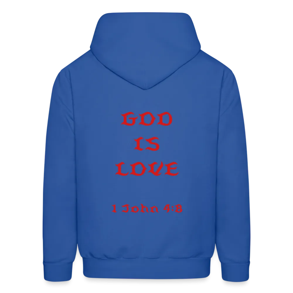 Unisex God is Love Hoodie (Red Letters)