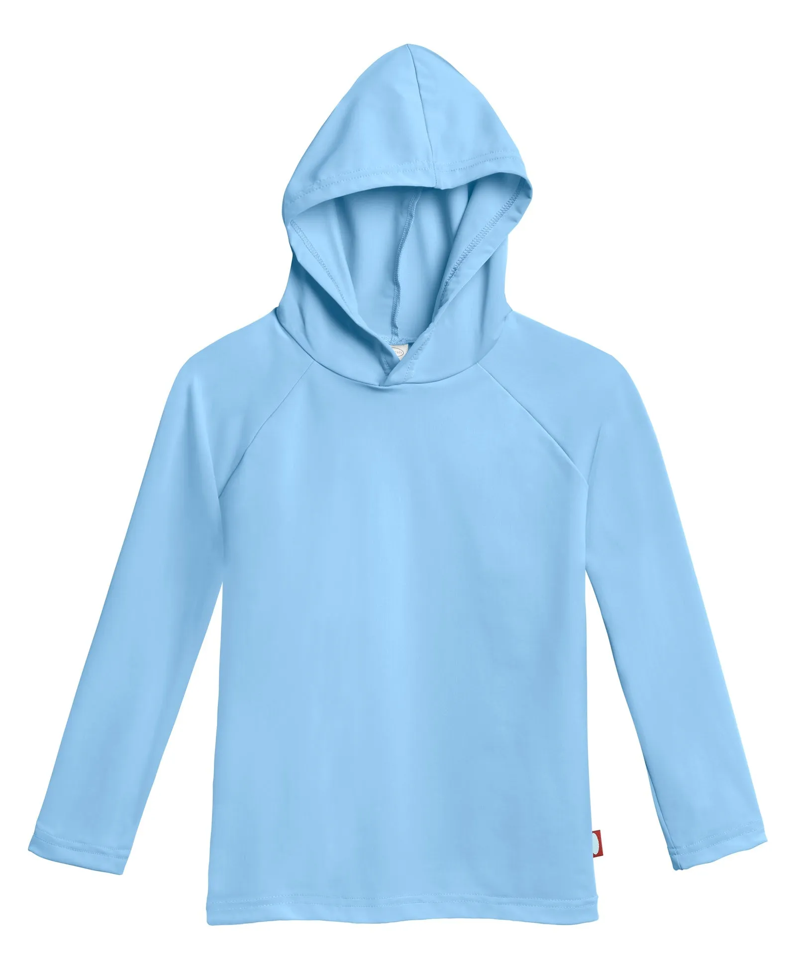 Unisex UPF 50  Long Sleeve Hooded Rashguard | Bright Light Blue